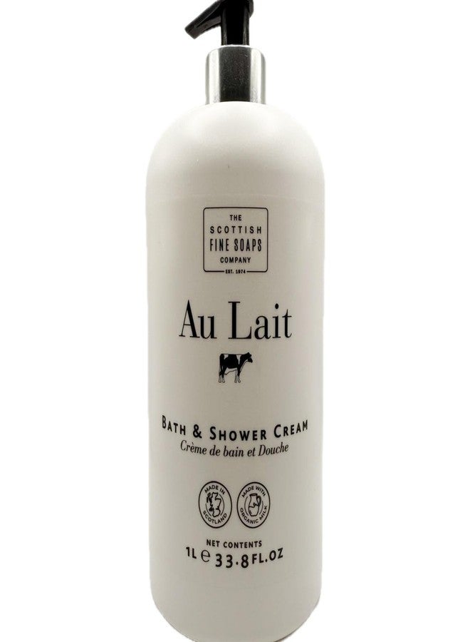 Scottish Fine Soaps The Au Lait Bath & Shower Cream, 33.8 fl oz, White - Image 1